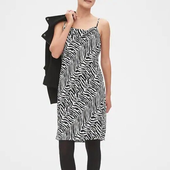 Zebra Print Banana Republic Factory Slip Dress - Picture 1 of 4
